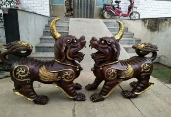医院貔貅雕塑，仿古动漫雕塑，仿古摆件