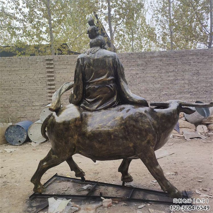 房地产老牛雕塑，仿古动漫雕塑，喷砂制造