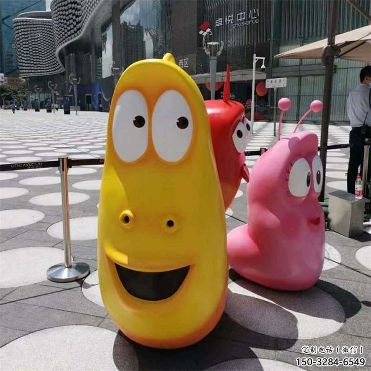 冷饮店虫子雕塑，镀铜海洋雕塑，镜面工艺
