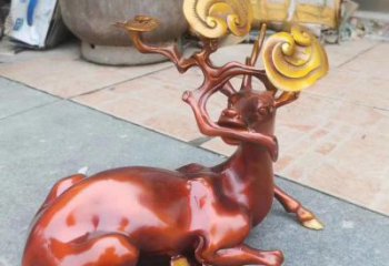 医院驯鹿雕塑，仿古动漫雕塑，仿古摆件
