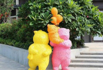医院狗熊雕塑，仿古动漫雕塑，仿古摆件