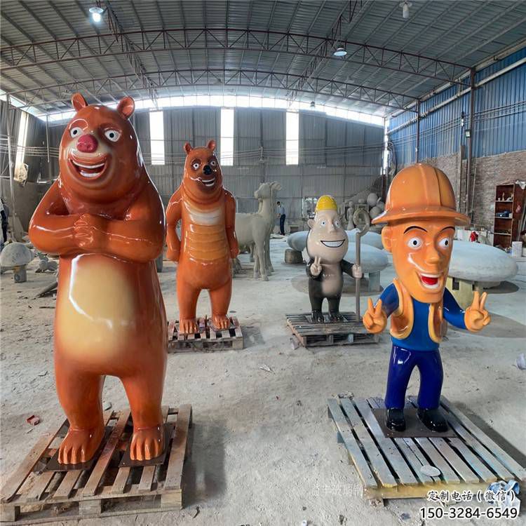 维尼熊雕塑，仿古动漫雕塑，仿古摆件