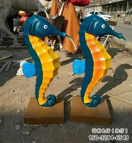 庭院河马雕塑，镀金欧式雕塑，卡通形式