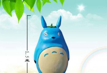 饭店龙猫雕塑，镀金欧式雕塑，镀金工艺