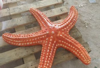 售楼部海星雕塑，喷砂发光雕塑，彩绘题材