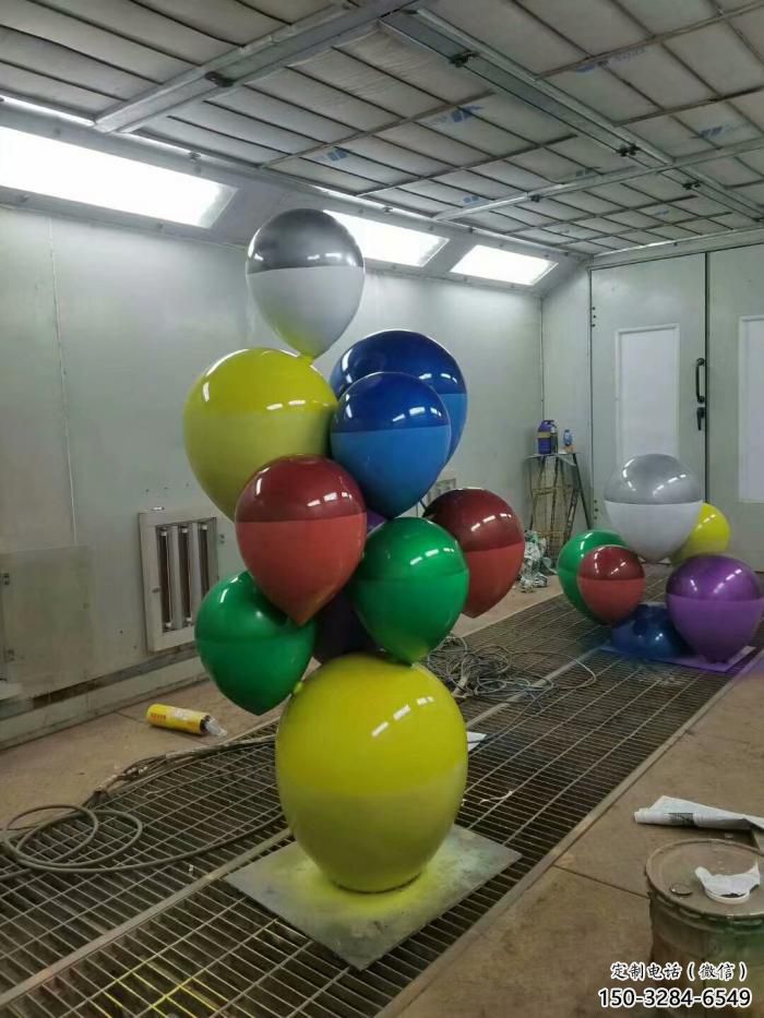 大型气球雕塑，镀铜景观雕塑，镜面工艺