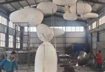 大型景观石雕塑，镀金欧式雕塑，镀金工艺