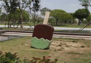 彩绘冰淇淋雕塑 大型雪糕雕塑 近代主题小品