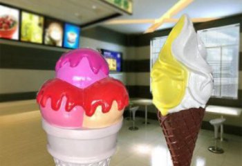大型冰淇淋雕塑 商业街雪糕雕塑 宣传主题摆件