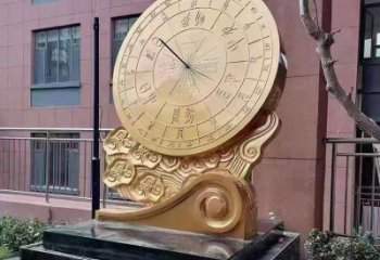 小区浑天仪雕塑，拉丝景观雕塑，抽象效果