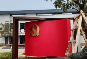 公园书卷雕塑，喷砂发光雕塑，锻造工艺