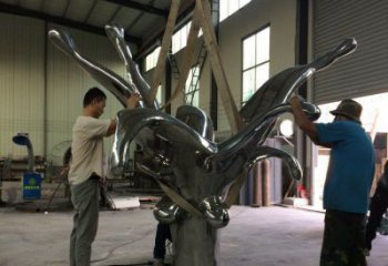 幼儿园海浪雕塑，铁艺文化雕塑，铸造制作