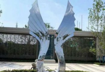 户外翅膀雕塑，公园欧式雕塑，公园工艺