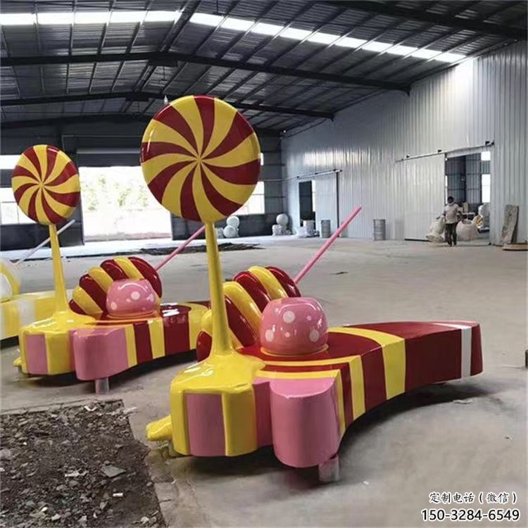街道糖果雕塑 现代景观摆件 彩绘雕塑 街道糖果雕塑 现代景观摆件 彩绘雕塑