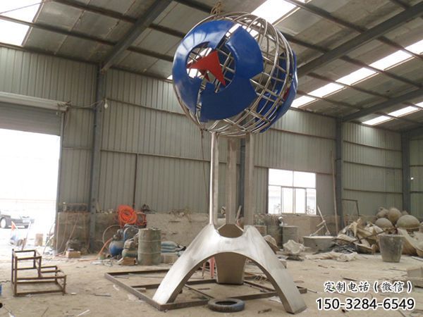 户外地球雕塑 喷漆景观小品 灯光雕塑 户外地球雕塑 喷漆景观小品 灯光雕塑