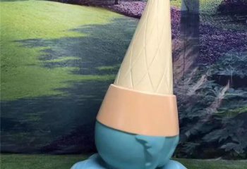 烤漆雪糕雕塑 钢管景观小品 室内雕塑
