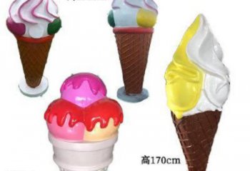 现代雪糕雕塑 大型别墅区摆件 博物馆雕塑