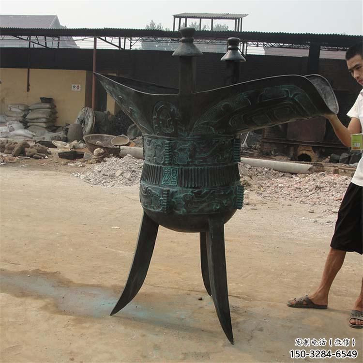 仿古杯子雕塑 烤漆大型摆件 博物馆雕塑 仿古杯子雕塑 烤漆大型摆件 博物馆雕塑