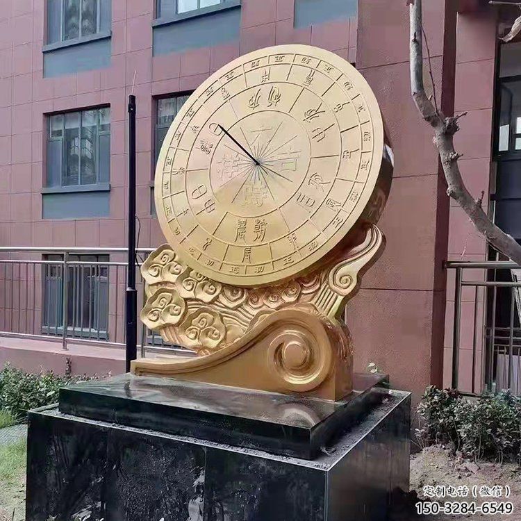 小区地动仪雕塑，拉丝景观雕塑，抽象效果