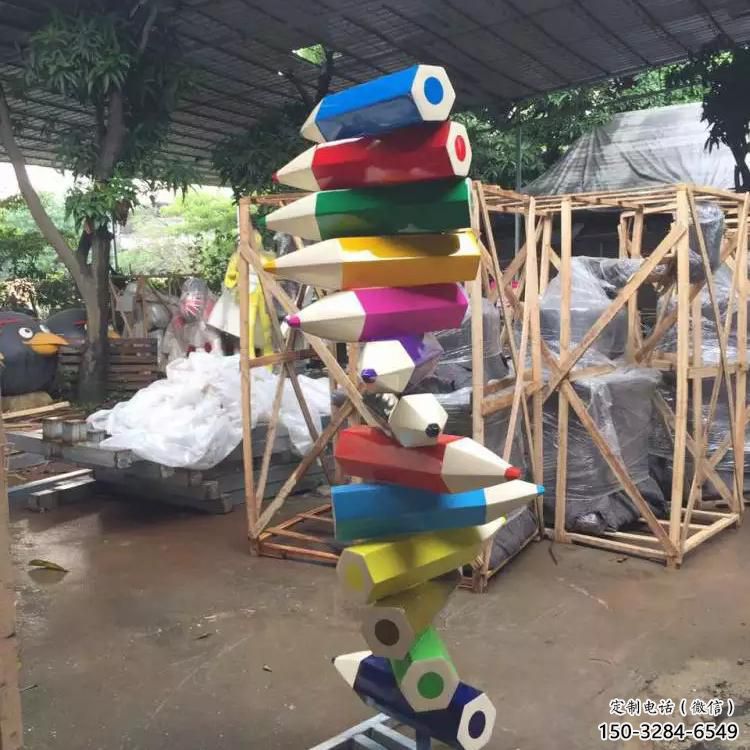 大型商场铅笔雕塑 仿真景观摆件 镜面雕塑 大型商场铅笔雕塑 仿真景观摆件 镜面雕塑