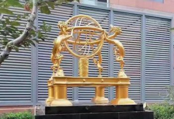 地动仪雕塑，仿古景观雕塑，仿古摆件