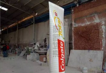 大型牙膏雕塑 彩绘雕塑 户外景观摆件