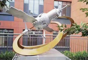 广场火箭雕塑 抽象景观小品 烤漆雕塑