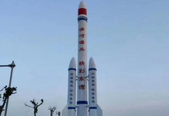 庭院火箭雕塑 公园草地小品 锻造雕塑