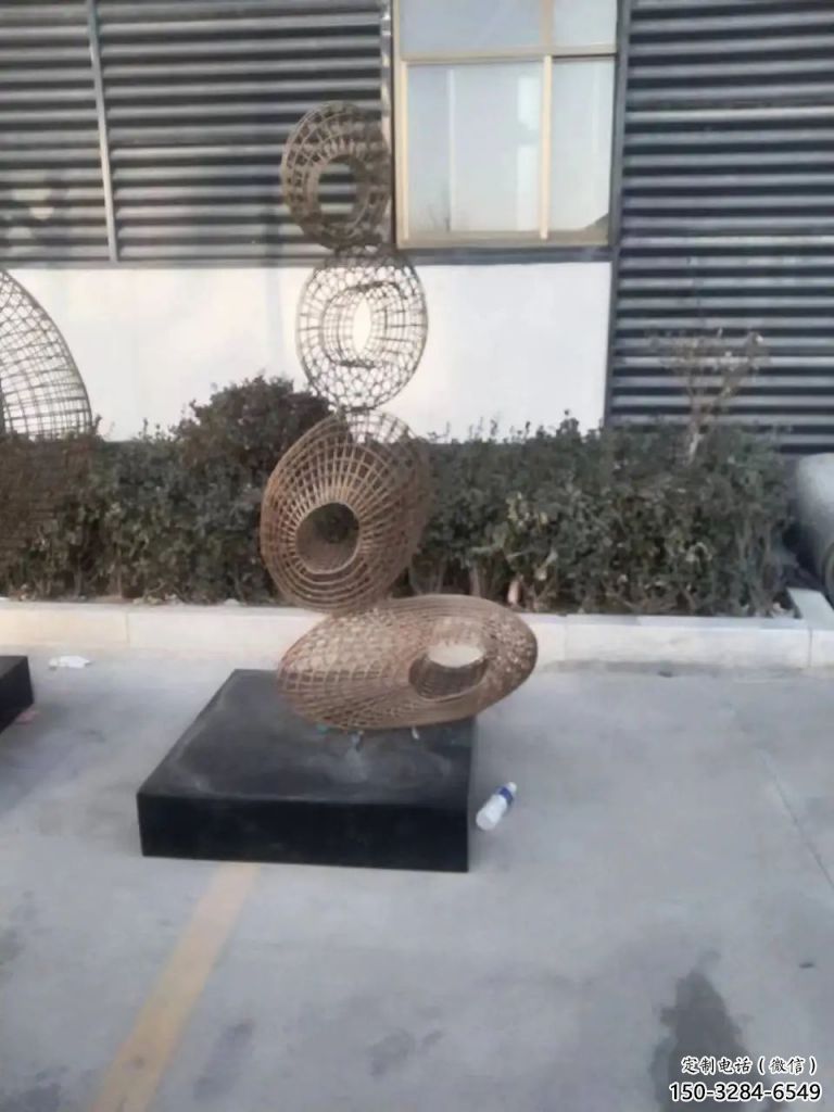 水景飘带雕塑 彩绘剪纸小品 现代雕塑