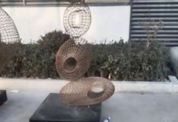 水景飘带雕塑 彩绘剪纸小品 现代雕塑