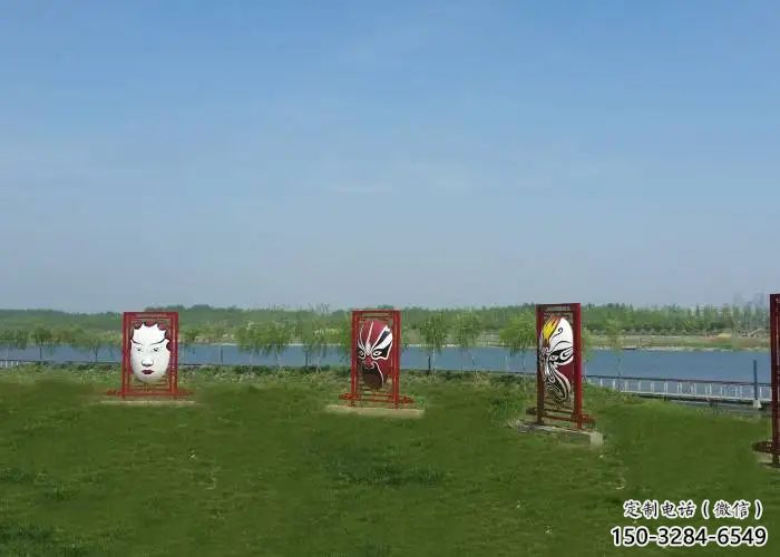 广场脸谱雕塑 抽象景观小品 烤漆雕塑 广场脸谱雕塑 抽象景观小品 烤漆雕塑
