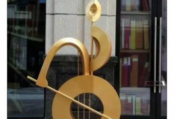 村口音符雕塑 哑光景观摆件 公园雕塑