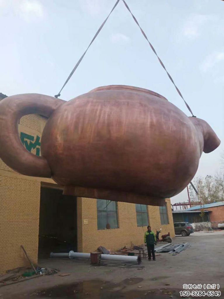 宾馆酒壶雕塑 烤漆大型摆件 欧式雕塑