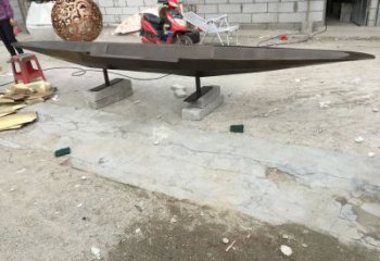 景观船艇雕塑 烤漆大型小品 酒店雕塑