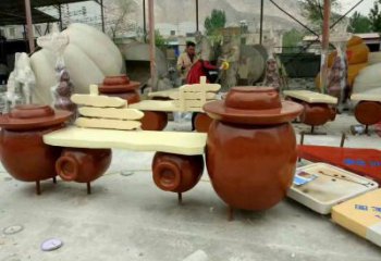 凳子雕塑 彩绘剪纸小品 现代雕塑