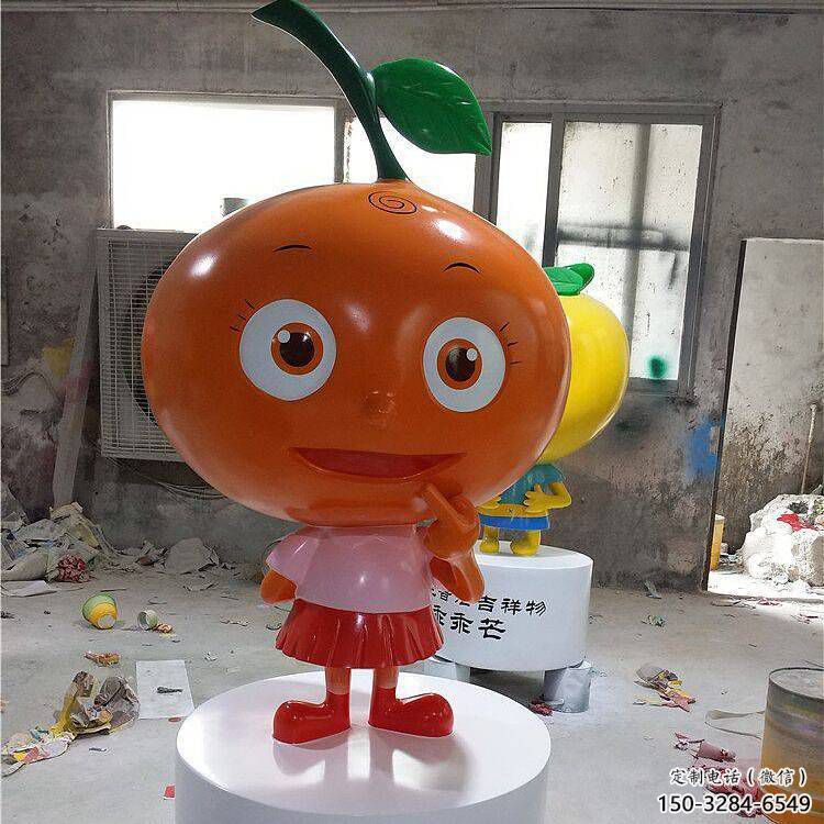 烤漆橙子雕塑 钢管景观水果雕塑 室内雕塑 烤漆橙子雕塑 钢管景观水果雕塑 室内雕塑
