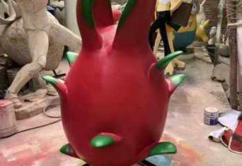 镂空火龙果雕塑 广场水果雕塑 门口小品
