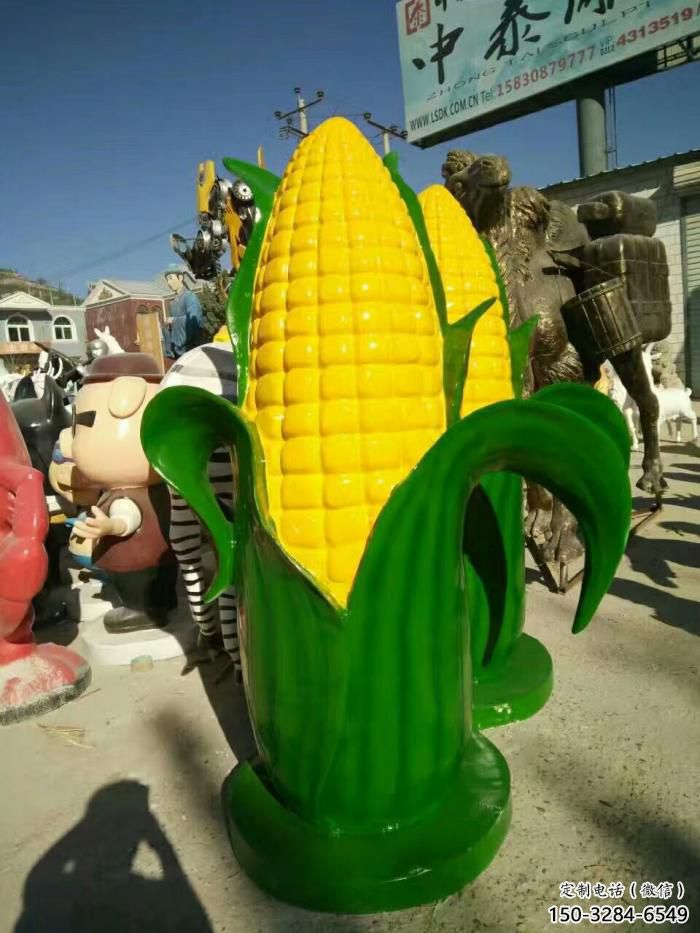 门口玉米雕塑 售楼处仿真雕塑 彩绘小品 门口玉米雕塑 售楼处仿真雕塑 彩绘小品