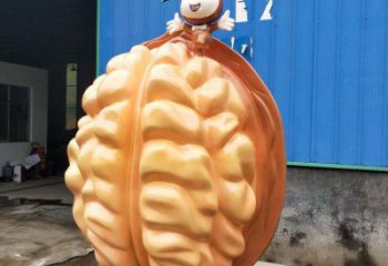 风景区核桃雕塑 售楼处广场雕塑 仿古摆件