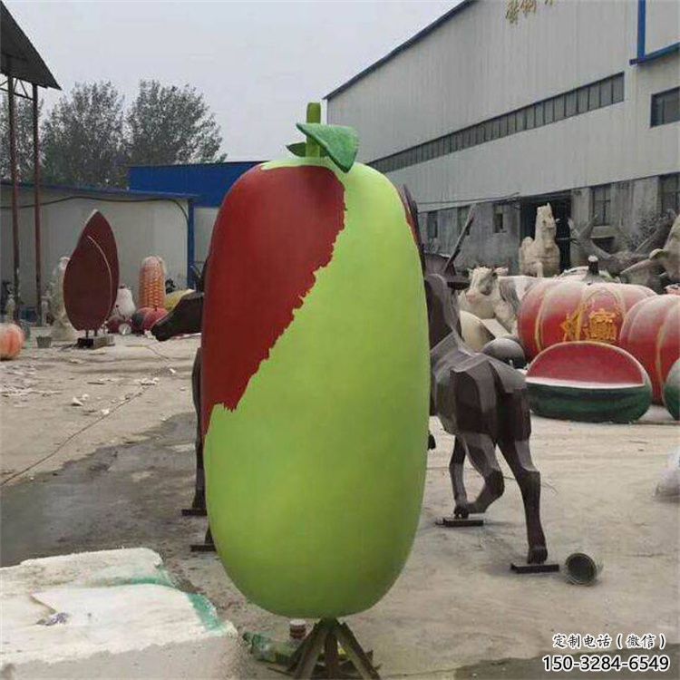 创意红枣雕塑 哑光景观水果雕塑 公园雕塑 创意红枣雕塑 哑光景观水果雕塑 公园雕塑
