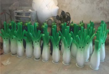 彩绘胡萝卜雕塑 悬空餐饮店摆件 街头雕塑