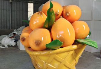 大型枇杷雕塑 商业街广场雕塑 仿真摆件