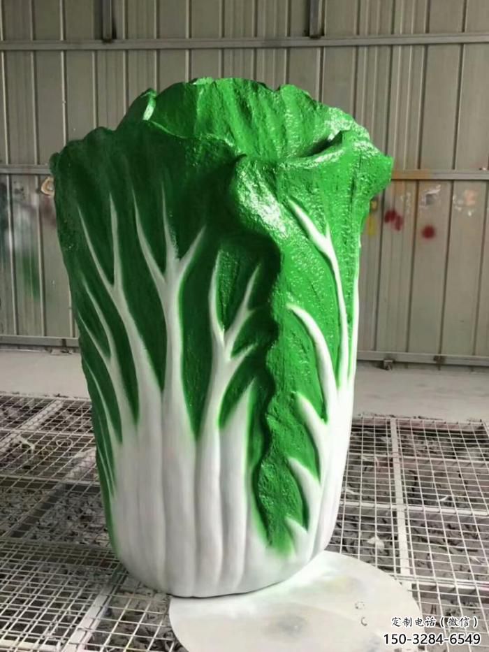 草地大白菜雕塑 现代校园果蔬雕塑 大型蔬菜雕塑