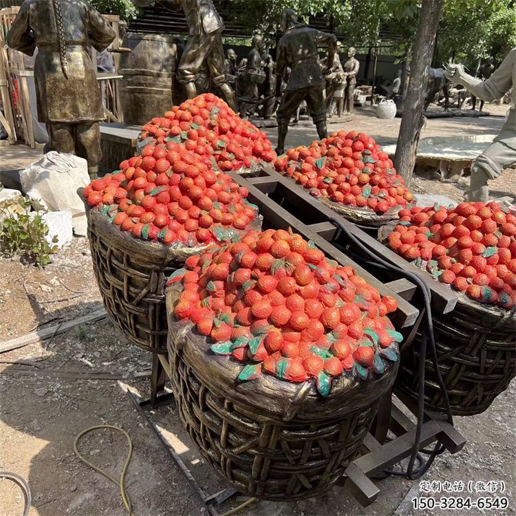 杨梅雕塑，水果仿真摆件，户外景观雕塑 (4)