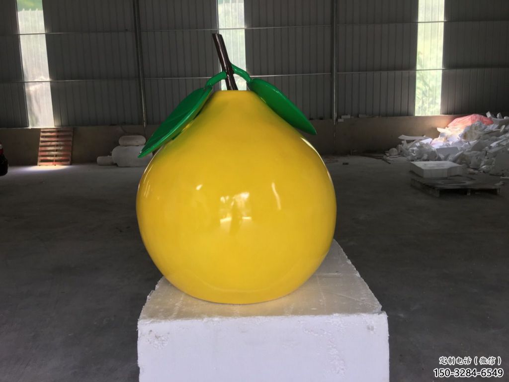 房地产柚子雕塑 现代景观水果雕塑 几何果蔬雕塑 房地产柚子雕塑 现代景观水果雕塑 几何果蔬雕塑