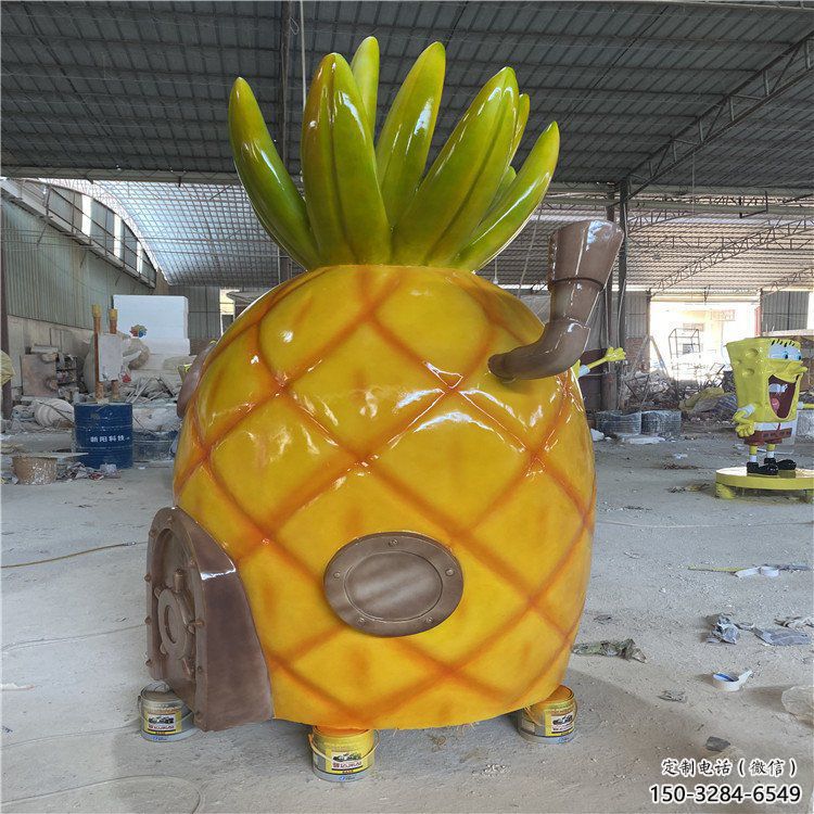 商业街菠萝雕塑 售楼处雕塑 果蔬摆件