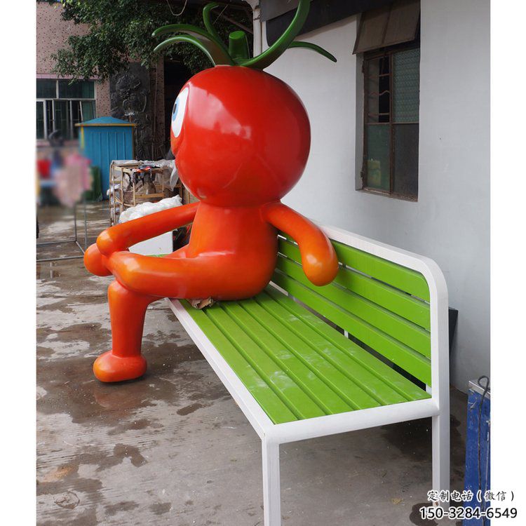 创意西红柿雕塑 步行街店门口雕塑 果蔬小品 创意西红柿雕塑 步行街店门口雕塑 果蔬小品