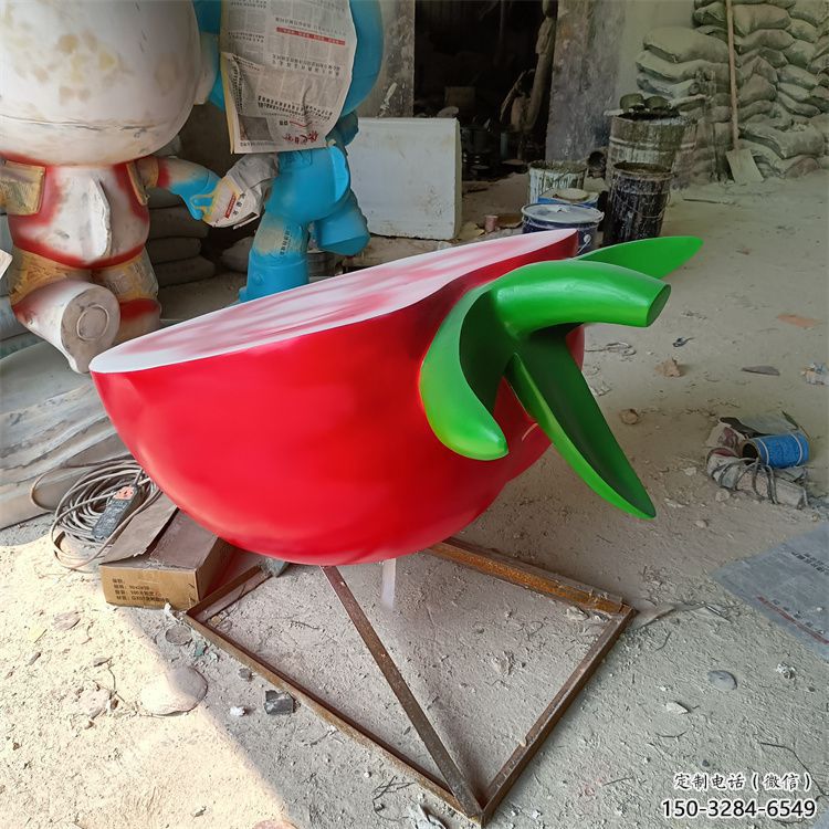 广场西红柿雕塑 抽象果蔬雕塑 烤漆水果雕塑 广场西红柿雕塑 抽象果蔬雕塑 烤漆水果雕塑