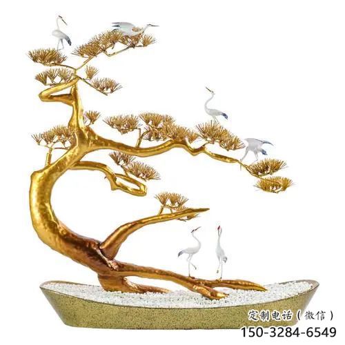 松树雕塑 景观美陈大树雕塑 喷漆植物雕塑