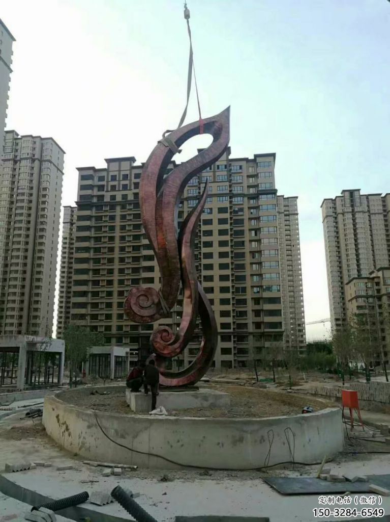 镜面树叶雕塑 烤漆大型植物雕塑 仿真花卉雕塑 镜面树叶雕塑 烤漆大型植物雕塑 仿真花卉雕塑